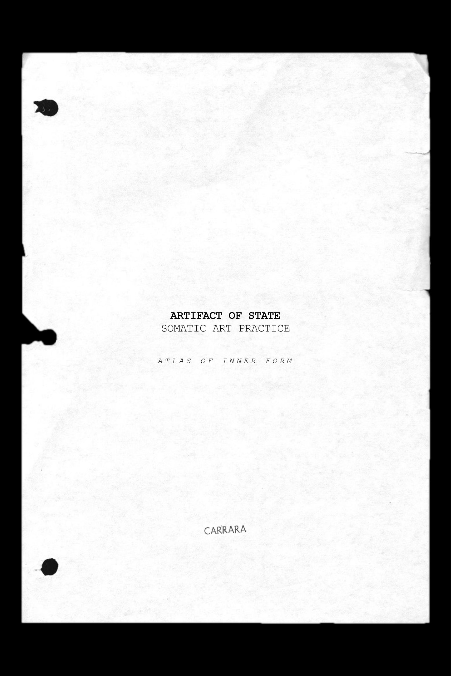 ARTIFACT OF STATE gathering